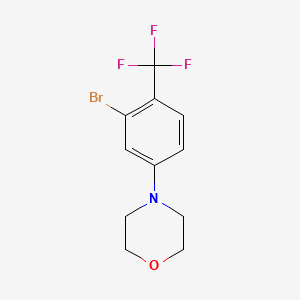 molecular formula C11H11BrF3NO B1401952 4-(3-Bromo-4-(trifluoromethyl)phenyl)morpholine CAS No. 1774897-52-7