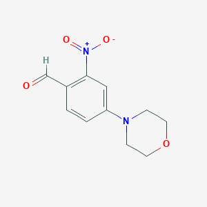 molecular formula C11H12N2O4 B1401953 4-Morpholino-2-nitrobenzaldehyde CAS No. 904895-91-6