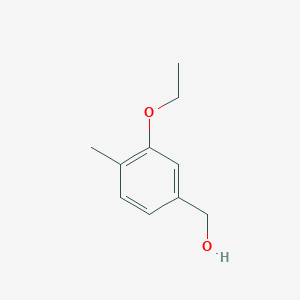 molecular formula C10H14O2 B14019544 (3-Ethoxy-4-methylphenyl)methanol 