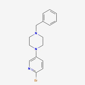 molecular formula C16H18BrN3 B1401958 1-Benzyl-4-(6-bromopyridin-3-yl)piperazine CAS No. 1707358-08-4