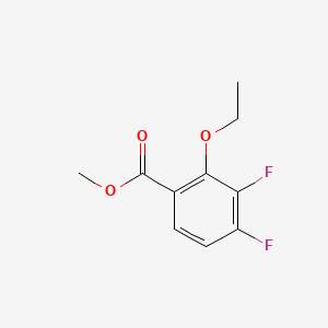 molecular formula C10H10F2O3 B14019585 Methyl 2-ethoxy-3,4-difluorobenzoate 