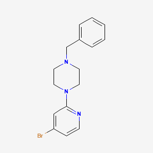 molecular formula C16H18BrN3 B1401961 1-Benzyl-4-(4-bromopyridin-2-yl)piperazine CAS No. 1713160-04-3