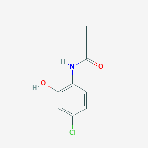 molecular formula C11H14ClNO2 B14019631 N-(4-Chloro-2-hydroxyphenyl)pivalamide CAS No. 116278-66-1