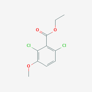 molecular formula C10H10Cl2O3 B14019634 Ethyl 2,6-dichloro-3-methoxybenzoate 