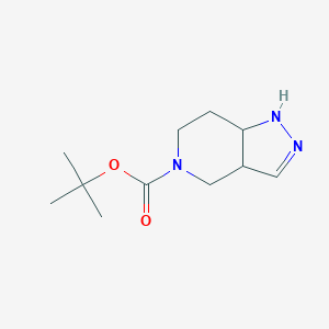 molecular formula C11H19N3O2 B14019641 Tert-butyl 1,3a,4,6,7,7a-hexahydropyrazolo[4,3-c]pyridine-5-carboxylate 