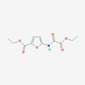 molecular formula C11H13NO6 B14019675 Ethyl 5-{[ethoxy(oxo)acetyl]amino}furan-2-carboxylate CAS No. 67318-13-2