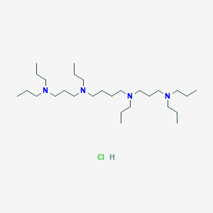 molecular formula C28H63ClN4 B14019682 N,n-bis[3-(dipropylamino)propyl]-n,n-dipropyl-butane-1,4-diamine CAS No. 20224-27-5