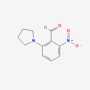 2-Nitro-6-(pyrrolidin-1-yl)benzaldehyde