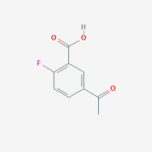 molecular formula C9H7FO3 B14019705 5-Acetyl-2-fluorobenzoic acid 