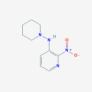 molecular formula C10H14N4O2 B1401972 2-nitro-N-(piperidin-1-yl)pyridin-3-amine CAS No. 1565604-74-1