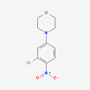molecular formula C10H11BrN2O3 B1401974 2-Bromo-4-morpholinonitrobenzene CAS No. 1774894-24-4