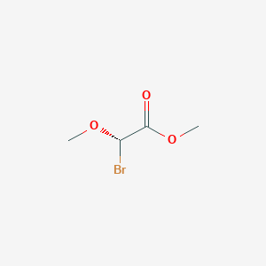 molecular formula C4H7BrO3 B14019753 Methyl (S)-2-bromo-2-methoxyacetate 
