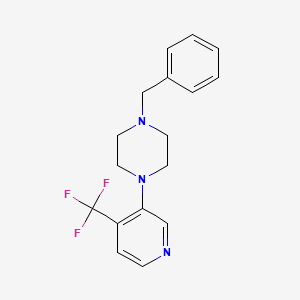 molecular formula C17H18F3N3 B1401976 1-Benzyl-4-(4-(trifluoromethyl)-pyridin-3-yl)piperazine CAS No. 1713160-39-4