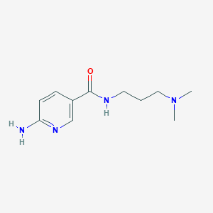 molecular formula C11H18N4O B14019819 6-amino-N-(3-(dimethylamino)propyl)nicotinamide CAS No. 827588-17-0
