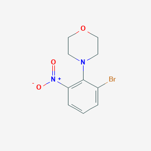 molecular formula C10H11BrN2O3 B1401987 3-Bromo-2-morpholinonitrobenzene CAS No. 1779131-41-7