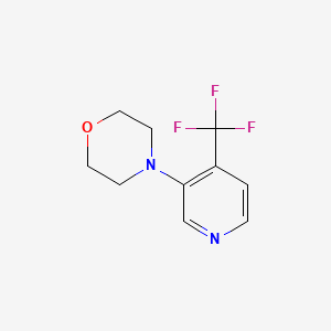 molecular formula C10H11F3N2O B1401991 4-(4-(Trifluoromethyl)pyridin-3-yl)morpholine CAS No. 1707392-40-2