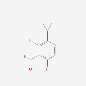 molecular formula C10H8F2O B14019940 3-Cyclopropyl-2,6-difluorobenzaldehyde 