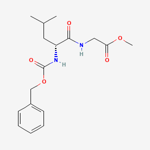 molecular formula C17H24N2O5 B14019982 Methyl ((benzyloxy)carbonyl)-D-leucylglycinate 