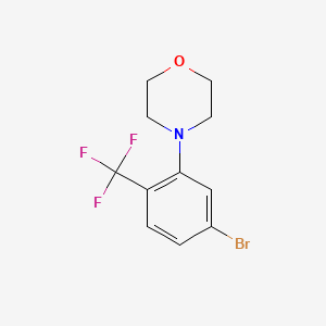 molecular formula C11H11BrF3NO B1402001 4-(5-Bromo-2-(trifluoromethyl)phenyl)morpholine CAS No. 1713160-31-6