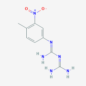 molecular formula C9H12N6O2 B1402003 N-(4-methyl-3-nitrophenyl)imidodicarbonimidic diamide CAS No. 1379811-56-9