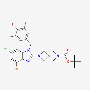 molecular formula C26H29BrClFN4O2 B14020085 SOS1 agonist-1 