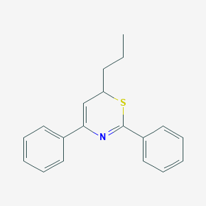 molecular formula C19H19NS B14020127 2,4-diphenyl-6-propyl-6H-1,3-thiazine CAS No. 59824-89-4