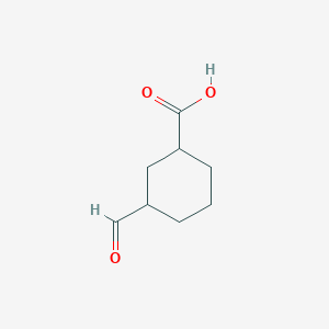 molecular formula C8H12O3 B14020158 3-Formylcyclohexanecarboxylic acid CAS No. 1206676-77-8