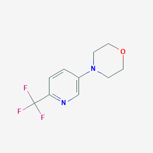 molecular formula C10H11F3N2O B1402020 4-(6-(Trifluoromethyl)pyridin-3-yl)morpholine CAS No. 1774896-10-4