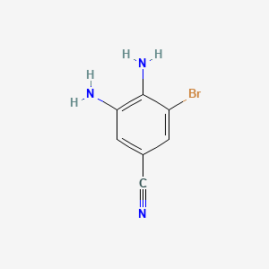 molecular formula C7H6BrN3 B1402022 3,4-Diamino-5-bromobenzonitrile CAS No. 1417371-78-8