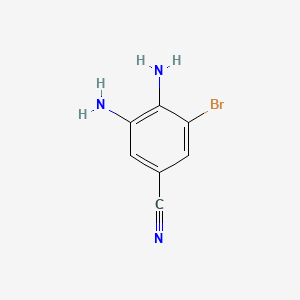 molecular formula C7H6BrN3 B1402022 3-Bromo-4,5-diaminobenzonitrile CAS No. 1417371-78-8