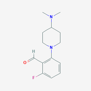 molecular formula C14H19FN2O B1402027 2-(4-(Dimethylamino)piperidin-1-yl)-6-fluorobenzaldehyde CAS No. 1707377-98-7
