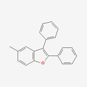 molecular formula C21H16O B14020271 5-Methyl-2,3-diphenyl-1-benzofuran CAS No. 6723-06-4