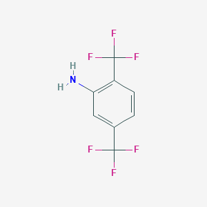 molecular formula C8H5F6N B140203 2,5-Bis(trifluoromethyl)aniline CAS No. 328-93-8