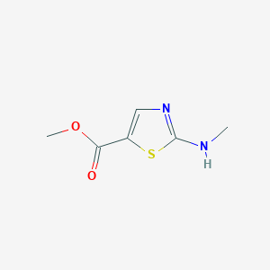 molecular formula C6H8N2O2S B1402030 Methyl 2-(methylamino)-1,3-thiazole-5-carboxylate CAS No. 1384661-33-9