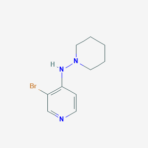 molecular formula C10H14BrN3 B1402035 3-bromo-N-(piperidin-1-yl)pyridin-4-amine CAS No. 1565928-57-5