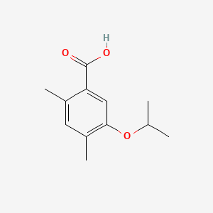 molecular formula C12H16O3 B14020368 5-Isopropoxy-2,4-dimethylbenzoic acid 