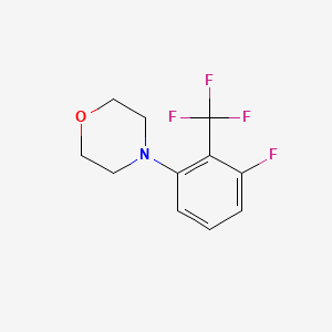 molecular formula C11H11F4NO B1402038 4-(3-Fluoro-2-(trifluoromethyl)phenyl)morpholine CAS No. 1774897-47-0