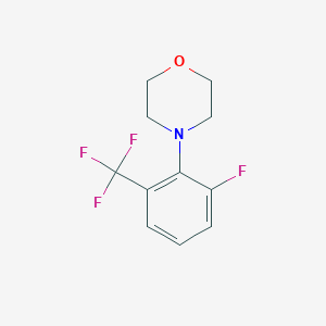 molecular formula C11H11F4NO B1402039 4-(2-Fluoro-6-(trifluoromethyl)phenyl)morpholine CAS No. 1713160-19-0