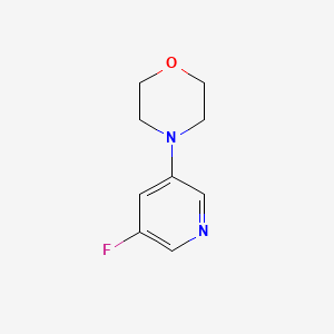 molecular formula C9H11FN2O B1402040 4-(5-Fluoropyridin-3-yl)morpholine CAS No. 1707391-17-0