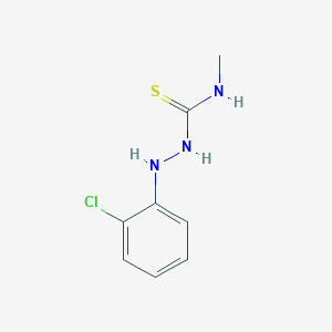 molecular formula C8H10ClN3S B14020410 Hydrazinecarbothioamide,2-(2-chlorophenyl)-N-methyl- CAS No. 27587-88-8