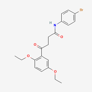 molecular formula C20H22BrNO4 B14020415 N-(4-bromophenyl)-4-(2,5-diethoxyphenyl)-4-oxobutanamide CAS No. 7500-11-0