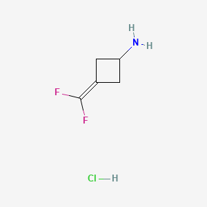molecular formula C5H8ClF2N B14020423 3-(Difluoromethylene)cyclobutan-1-amine hydrochloride 