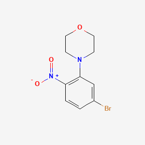 molecular formula C10H11BrN2O3 B1402043 4-Bromo-2-morpholinonitrobenzene CAS No. 1396780-21-4