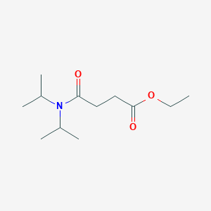 molecular formula C12H23NO3 B14020436 Ethyl 4-(dipropan-2-ylamino)-4-oxobutanoate CAS No. 6946-52-7