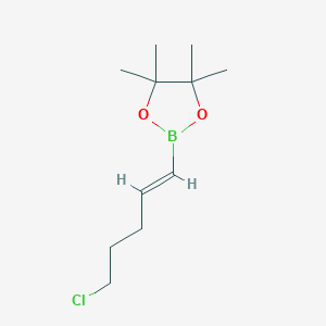 2-[(E)-5-chloropent-1-enyl]-4,4,5,5-tetramethyl-1,3,2-dioxaborolane