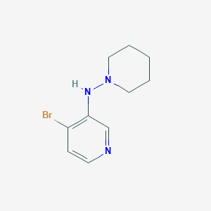 molecular formula C10H14BrN3 B1402051 4-bromo-N-(piperidin-1-yl)pyridin-3-amine CAS No. 1707365-69-2