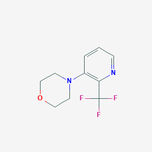 molecular formula C10H11F3N2O B1402053 4-(2-(Trifluoromethyl)pyridin-3-yl)morpholine CAS No. 1707392-28-6