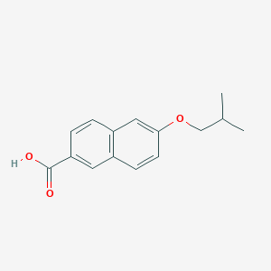 molecular formula C15H16O3 B14020673 6-Isobutoxy-2-naphthoic acid 