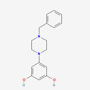 molecular formula C17H20N2O2 B1402072 5-(4-Benzylpiperazin-1-yl)benzene-1,3-diol CAS No. 1774894-78-8