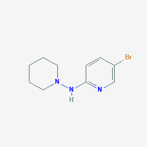 molecular formula C10H14BrN3 B1402075 5-bromo-N-(piperidin-1-yl)pyridin-2-amine CAS No. 1549646-11-8